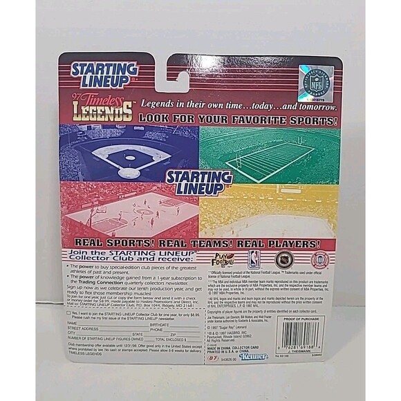 Joe Theismann 1997 Starting Lineup Timeless Legends Washington Redskins - Picture 4 of 4